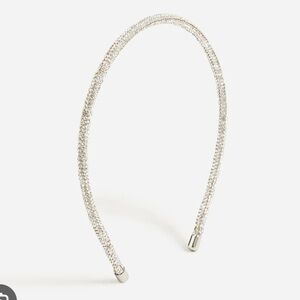 J crew girls skinny silver crystal headband